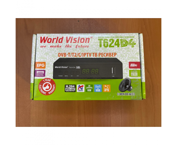 Ресивер World Vision T624 D4 (ресивер б/у)