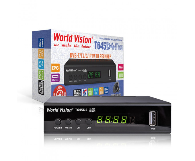 Ресивер World Vision T645D4 Fm