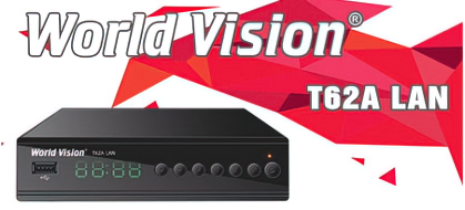 Цифровой эфирно-кабельный приёмник World Vision T62A LAN